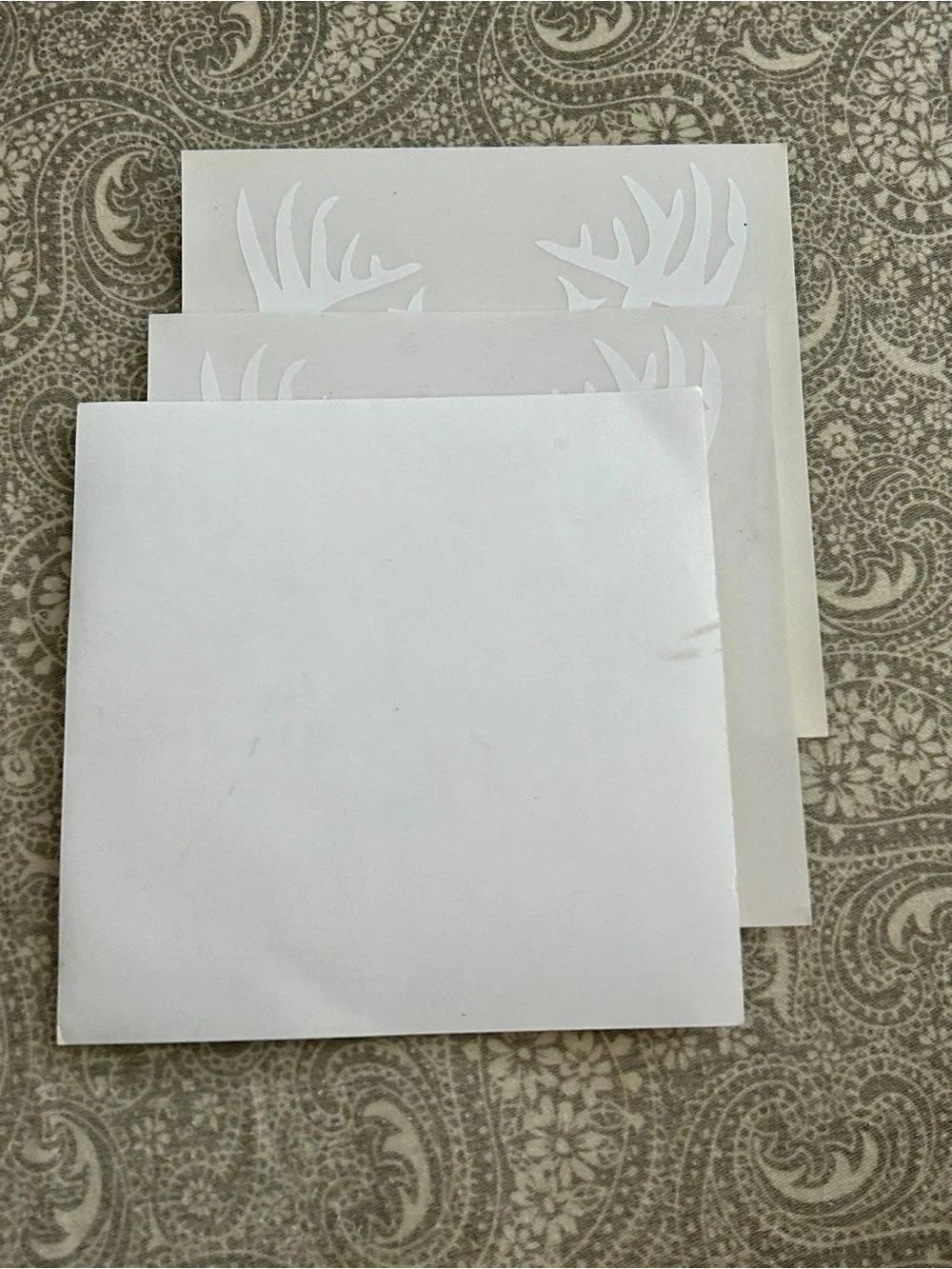 White Buck Deer Head Vinyl Decal - Decor Home Auto Decar Window Sticker Antlers